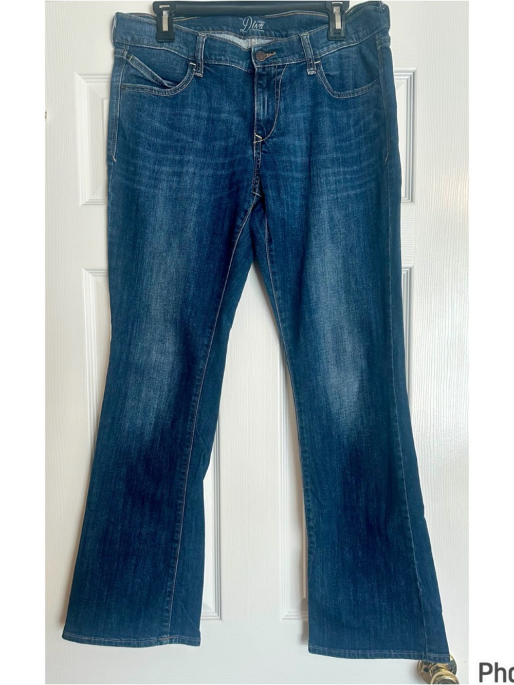 Old Navy The Diva Jeans Size 12 Regular Dark Wash Curvy Fit Stretch Denim